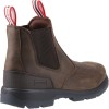 Hunters Drift Brown Leather Occupational Non Safety Dealer Boots Slip On Hunters Drift Brown Leather Occupational Non Safety Dealer Boots Slip On
